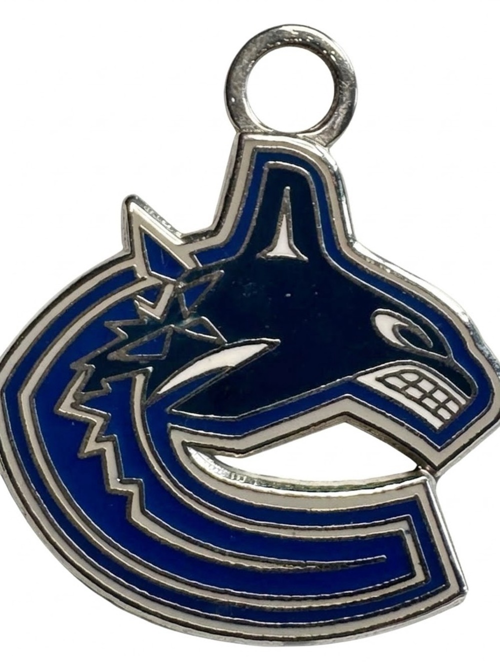 Vancouver Canucks NHL WinCraft Metal Enamel Orca Logo Keychain Charm